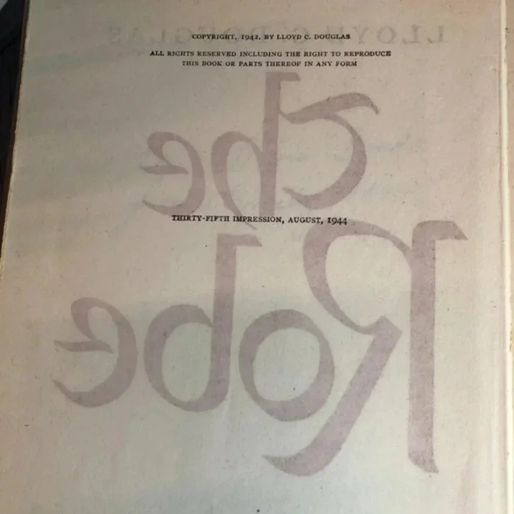 Vintage 1944  book the robe cottagecore traditional